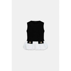 ZARA CONTRAST STRETCH TOP